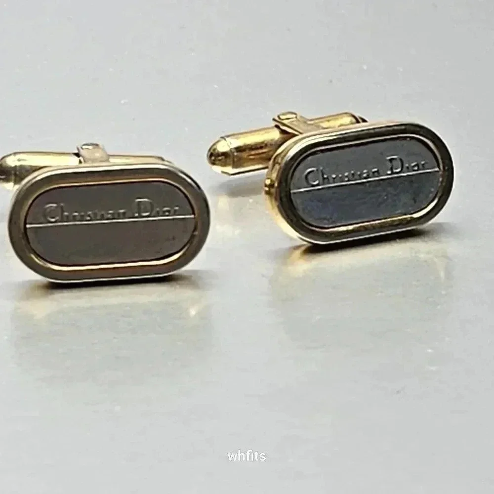 Christian Dior Cufflink and Tie Bar set